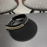 Dior New Empty Top Straw Hat Sunshade Straw Hat