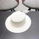 Moncler New Elegant Lace Butterfly Flat Top Hat Sunshade Straw Hat