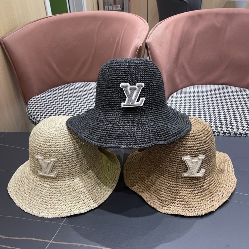 Louis Vuitton New Logo Butterfly Fisherman Hat Sunshade Straw Hat