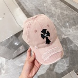 Chrome Hearts Classic Cross Distressed Baseball Hat Duck Tongue Hat