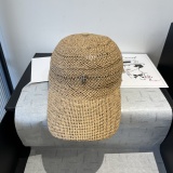 Chrome Hearts Female Bow Sunshade Straw Hat
