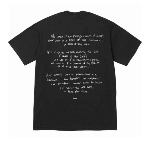Supreme New Devil's Island printed short sleeved couple casual T-shirt