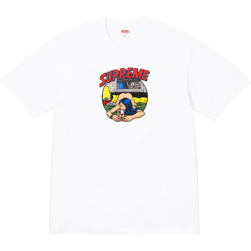 Supreme New Couple Bedroom Manga Sexy Girl Printed Short Sleeved T-shirt