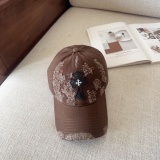 Chrome Hearts New Fashion Leather Cross Distressed Baseball Hat