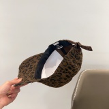 Chrome Hearts Retro Embroidered Cross Leopard Baseball Hat
