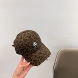 Chrome Hearts Retro Embroidered Cross Leopard Baseball Hat