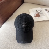 Chrome Hearts New Fashion Leather Cross Distressed Baseball Hat