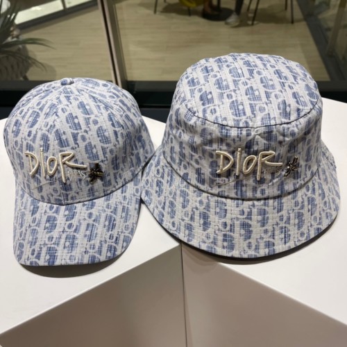Dior New Fashion Versatile Embroidered Logo Fisherman's Hat Baseball Hat Size: 57 CM
