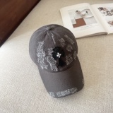 Chrome Hearts New Fashion Leather Cross Distressed Baseball Hat