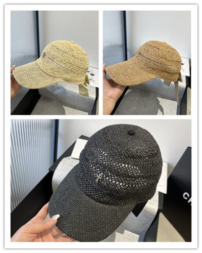Chrome Hearts Female Bow Sunshade Straw Hat