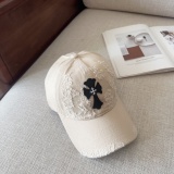 Chrome Hearts New Fashion Leather Cross Distressed Baseball Hat