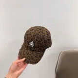 Chrome Hearts Retro Embroidered Cross Leopard Baseball Hat