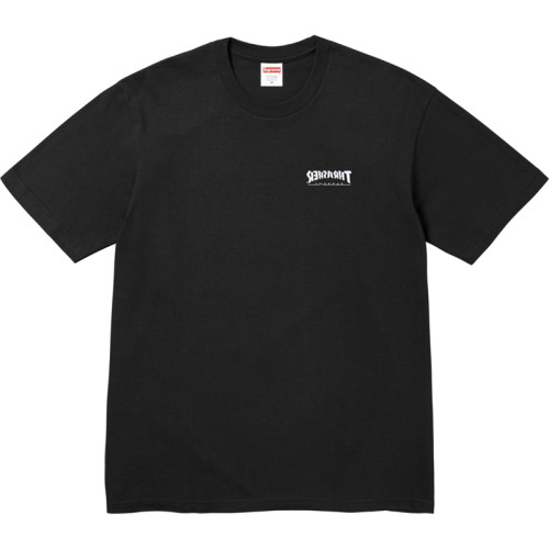 Supreme Personalized Cross Letter Printed Short Sleeve Casual T-shirt