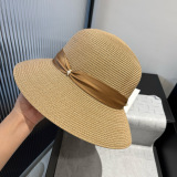 Dior New Women's Fashion Straw Hat Basin Hat Size: 57cm