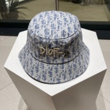 Dior New Fashion Versatile Embroidered Logo Fisherman's Hat Baseball Hat Size: 57 CM