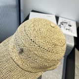 Chrome Hearts Female Bow Sunshade Straw Hat