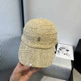 Chrome Hearts Female Bow Sunshade Straw Hat