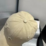 Chrome Hearts New Couple Cross Distressed Baseball Hat Duck Tongue Hat