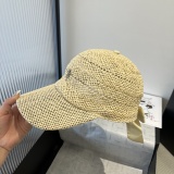 Chrome Hearts Female Bow Sunshade Straw Hat