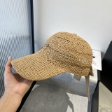 Chrome Hearts Female Bow Sunshade Straw Hat