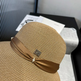 Dior New Women's Fashion Straw Hat Basin Hat Size: 57cm