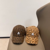 Chrome Hearts Retro Embroidered Cross Leopard Baseball Hat
