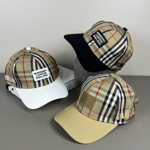 Burberry New Couple Embroidered Logo Baseball Hat