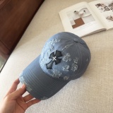 Chrome Hearts New Fashion Leather Cross Distressed Baseball Hat