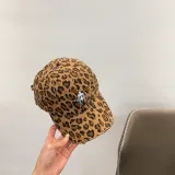 Chrome Hearts Retro Embroidered Cross Leopard Baseball Hat