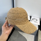 Chrome Hearts Female Bow Sunshade Straw Hat