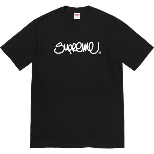 Supreme New Fashion Straw Logo Printed Short Sleeve T-shirt