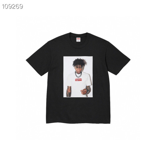 Supreme New Week 1 NBA Youngboy Printed Short Sleeve Versatile Casual T-shirt