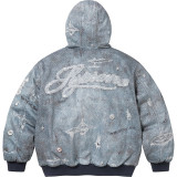 Supreme Retro Parallax Printed Cowboy Hoodie Coat