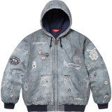 Supreme Retro Parallax Printed Cowboy Hoodie Coat
