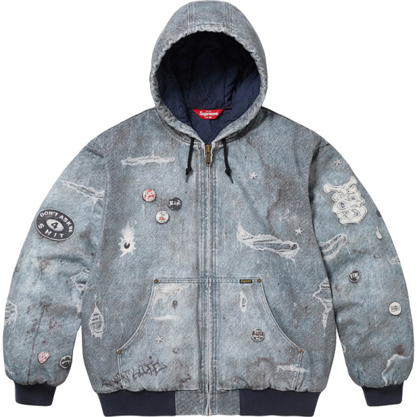 Supreme Retro Parallax Printed Cowboy Hoodie Coat