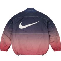 Supreme x Nick Fashion Gradient Casual Half Zipper Jacket