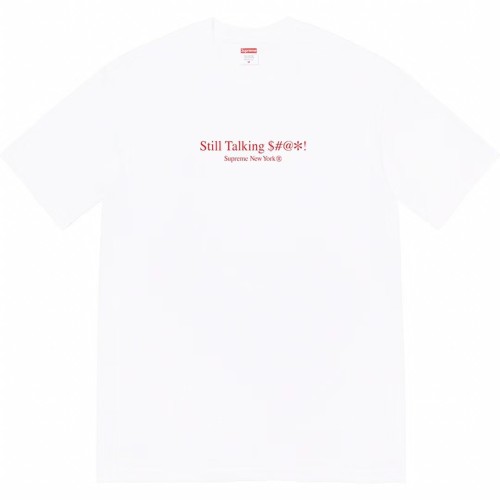 Supreme Classic Still Talking Logo Printed Casual Short Sleeve T-shirt