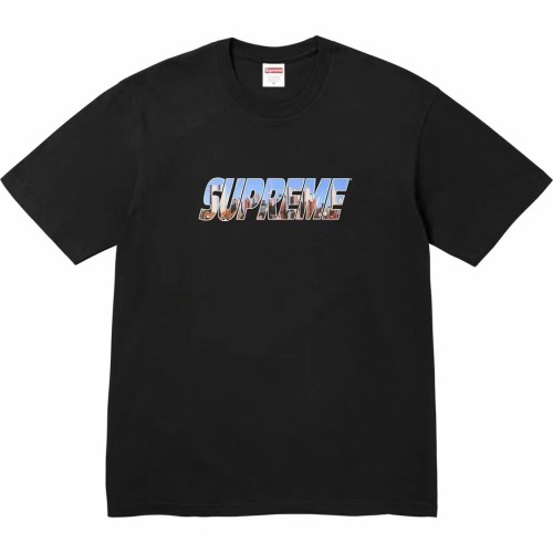 Supreme New Personalized Gotham Printed Short Sleeve Couple Versatile Casual T-shirt