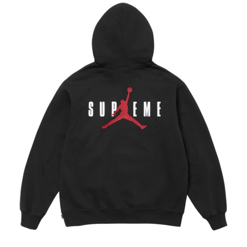 Supreme xJordan Classic Embroidered Logo Casual Hoodie Sweatshirt