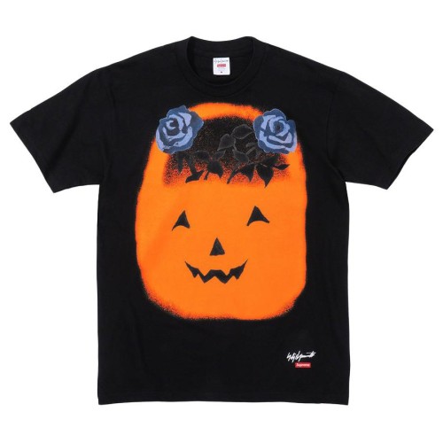 Supreme Yohji Yamamoto Pumpkin Printed Short Sleeve T-shirt
