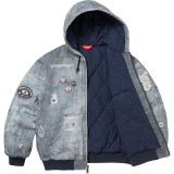 Supreme Retro Parallax Printed Cowboy Hoodie Coat