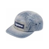 Supreme New Retro Washed Chino Leather Button Baseball Hat
