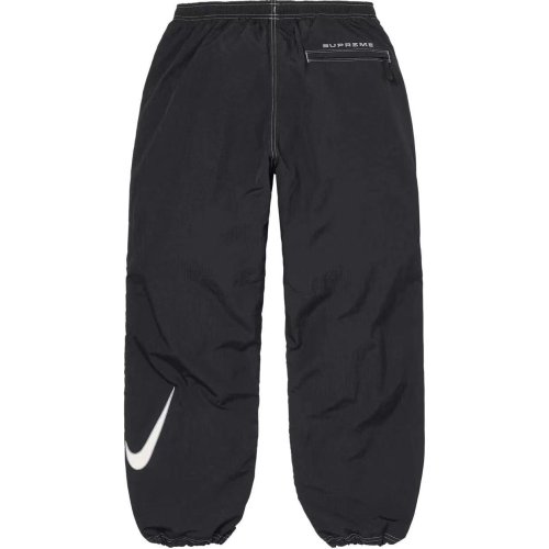 Supreme x Nick Fashion Embroidered Logo Casual Reflective Line Sports Pants