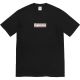 Supreme xBurberry Classic Logo Printed Short Sleeve Couple Casual T-shirt