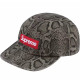 Supreme New Retro Washed Chino Leather Button Baseball Hat