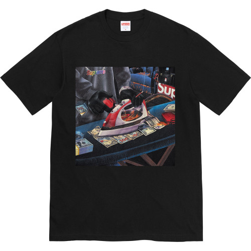 Supreme Fashion Iron USD Printed Short Sleeve Casual T-shirt