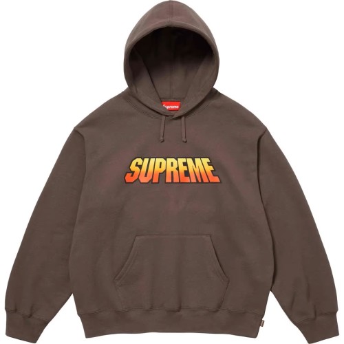 Supreme Classic Gradient Logo Hooded Casual Sweatshirt
