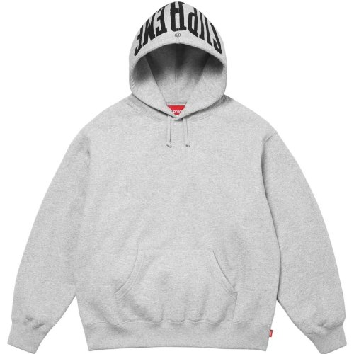 Supreme Fashion Logo Printed Warm Up Hooded Sweatshirt
