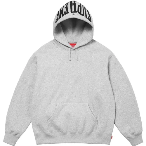 Supreme Fashion Logo Printed Warm Up Hooded Sweatshirt