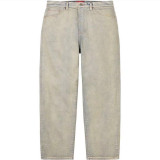 Supreme High Street Retro Washed Outdated Casual Jeans